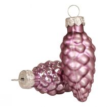 Julekegle glas Lilla glaskegle Jul 6,5cm 10p