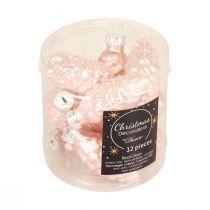 Artikel Julekegle glas Pink glaskegle Jul 6,5cm 10p