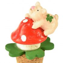 Artikel Vinprop champagne kork vinprop lykkesymboler 6,5cm 3 stk