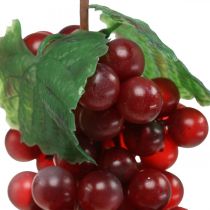 Artikel Dekorativ drue rød Kunstige druer dekorativ frugt 22cm