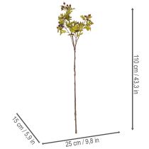 Artikel Kunstig hagtorngren med røde bær, dekoration, 110 cm