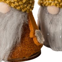 Artikel Gnome-figursæt med strikket hue og agern, 10 cm, 6 dele