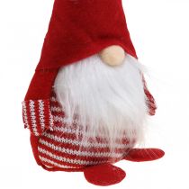 Artikel Gnome med skæg, adventsdekoration, dekorativ dværg H24cm B9cm 3stk