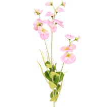 Artikel Søde ærter kunstige blomster pink på lang stilk 74cm 2stk