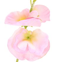 Artikel Søde ærter kunstige blomster pink på lang stilk 74cm 2stk