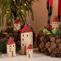 Artikel Lanterne advent keramikhus efterårsdekoration H18/18,5 cm 2 stk.