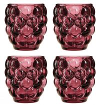 Artikel Lanterne Berry Glas Dekorativ fyrfadsstage Ø9cm H9,5cm 4 stk