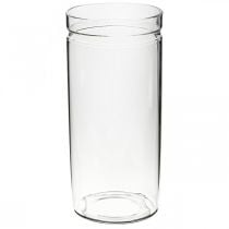 Blomstervase, glascylinder, glasvase rund Ø10cm H21,5cm