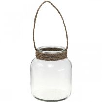 Lanterneglas, fyrfadsstage til ophæng H16,5cm Ø14,5cm