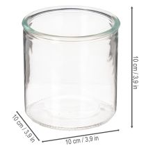 Artikel Glascylindervase, transparent, alsidig, 10 cm, 3 stk.