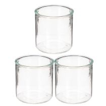 Artikel Glascylindervase, transparent, alsidig, 10 cm, 3 stk.