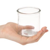 Artikel Rund glasvotivlysholder, klart glas, 8 cm, 3 stk.