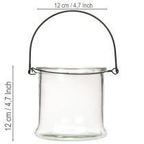Artikel Glashængende lanterne Ø12cm H12,5cm 2 stk.