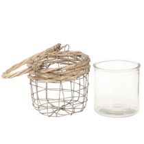 Artikel Lanterne hængende dekoration metal glas pil Ø13cm H12cm 2stk