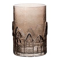 Artikel Glas fyrfadsstagehuse til borddekoration 23 cm