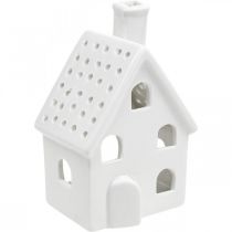 Artikel Lanternehus Keramik Lyshus Advent Hvid H14cm 2 stk