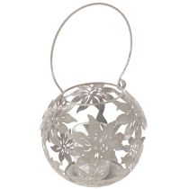 Artikel Metal Windlight Hængende Dekoration Lanterne Grå Ø14cm H13cm