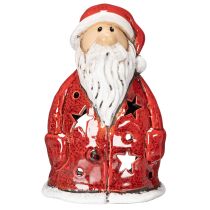 Artikel Julemandens dekorative figur som fyrfadsstage med stjerner, borddekoration, 15 cm
