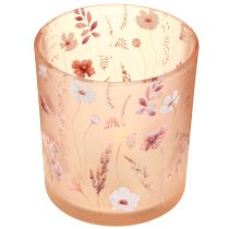 Artikel Elegant lysestage med et delikat blomsterdesign til harmonisk rumindretning, 8 cm, 4 stk.