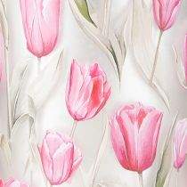 Artikel Elegant lanterne med tulipanmotiv til stemningsfuld forårsdekoration, 12,5 cm, 2 stk.