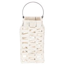 Artikel Hængende lanterne, sommerdekoration, makrame H35,5 cm B19 cm