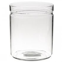 Blomstervase, glascylinder, glasvase rund Ø10cm H12cm