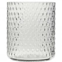 Artikel Glaslanterne, blomstervase, rund glasvase Ø11,5cm H13,5cm