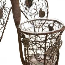 Artikel Lanterne metal vægdekoration sommerfugl rust dekoration 36,5cm