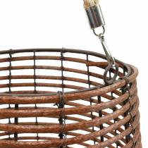 Artikel Stearinlys i kurv, lanterne med hank, stearinlys dekoration, kurv lanterne Ø24cm H34cm