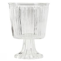Artikel Lanterne glas kop riflet glas dekoration Ø11,5cm H15cm