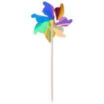 Artikel Vindmøllebalkon, farverig blikfang, sommerhavedekoration, 75 cm