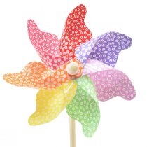 Artikel Pinwheel dekorative vindmøller naturfarvet Ø20,5cm H55cm