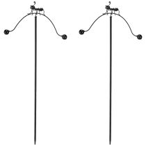 Artikel Vindklokke myre dekoration havepæl metal 66cm 2stk