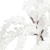 Artikel Pyntegren grædepil vinterdekoration hvid glitter 82cm 2stk