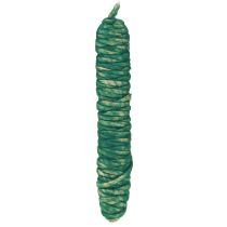 Artikel Uldsnor grøn vintage wicking tråd naturlig uld jute 30m