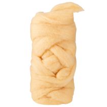 Artikel Uldbånd, creme orange, 10m uld til kranse og arrangementer