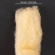 Artikel Uldbånd, creme orange, 10m uld til kranse og arrangementer