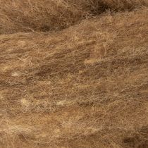 Artikel Uldsnor, dekorativ uld, brun, 2m. Uldsnor, filtgarn til hobby og blomsterdekorationer.