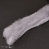 Artikel Dekorativ uld, lys lilla, 2m filtet uld til hobby og blomsterdekorationer