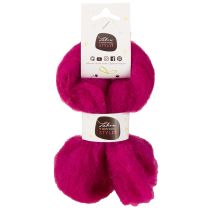 Artikel Uldvæge Blød filtet uld til dekorative designs og sæsonbestemte arrangementer 2m Pink