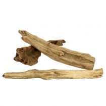 Rodstykker af træ natur 500g