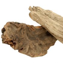 Rodstykker af træ natur 500g