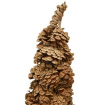 Artikel Kogle juletræsdekoration natur 14×50 cm