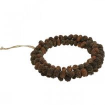 Artikel Keglekrans ellegekegle dekorativ krans til at hænge natur Ø25cm