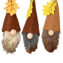 Artikel Kegle nisse vedhæng nisse dekoration efterårs nisse H10cm 6 stk