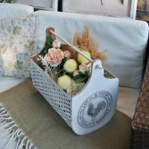 Magasinstativ Træ Metal Vintage Hane 36×23×40cm