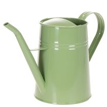 Artikel Vintage metal vandkande til indendørs brug, mintgrøn, 1,7L, dekorativ vase, retro design, H23cm