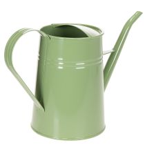 Artikel Vintage metal vandkande til indendørs brug, mintgrøn, 1,7L, dekorativ vase, retro design, H23cm