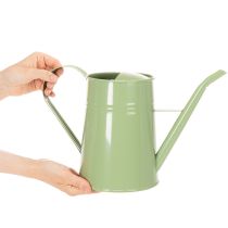 Artikel Vintage metal vandkande til indendørs brug, mintgrøn, 1,7L, dekorativ vase, retro design, H23cm