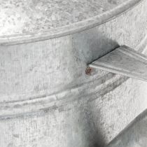 Artikel Vintage vandkande i zink, 27 cm - plantekasse til have og terrasse, metalblomsterpotte